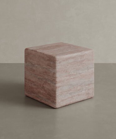 Cerazo Travertine Coffee Table, Red